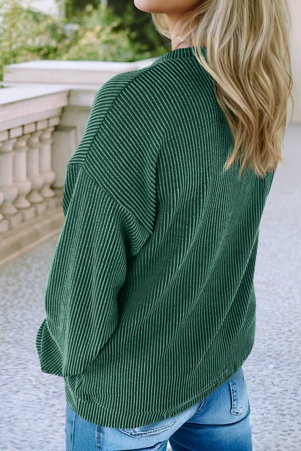 Twisted Rib Outlined Merry Letter Graphic Top