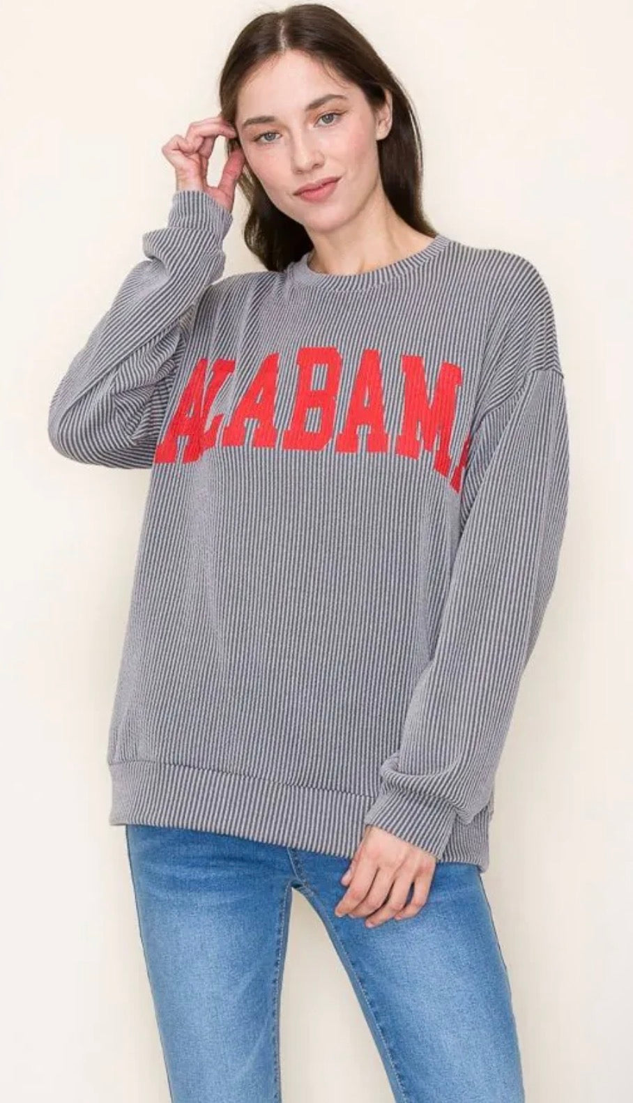 Alabama Ribbed Crewneck