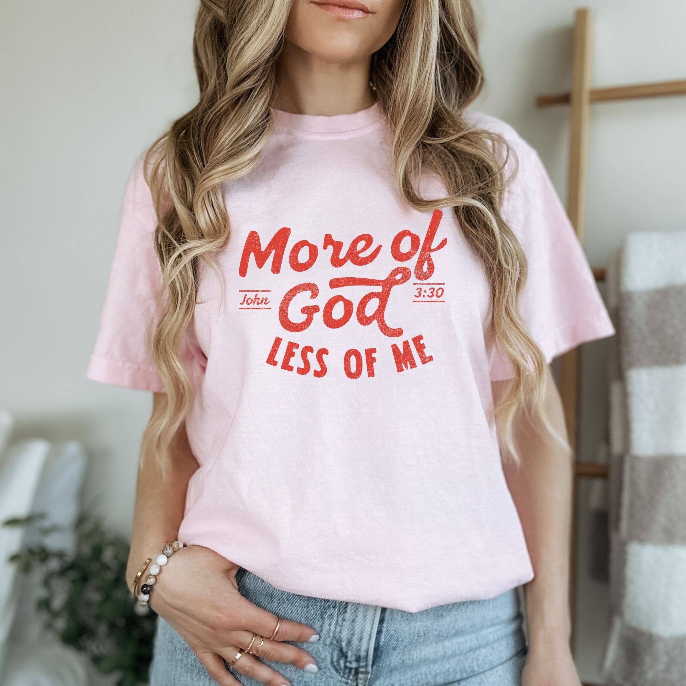 More Of God Less Of Me Graphic Spring Tee - Graphic Tee