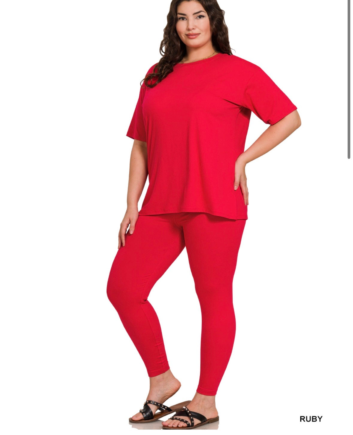 Microfiber Short Sleeve Lounge Set