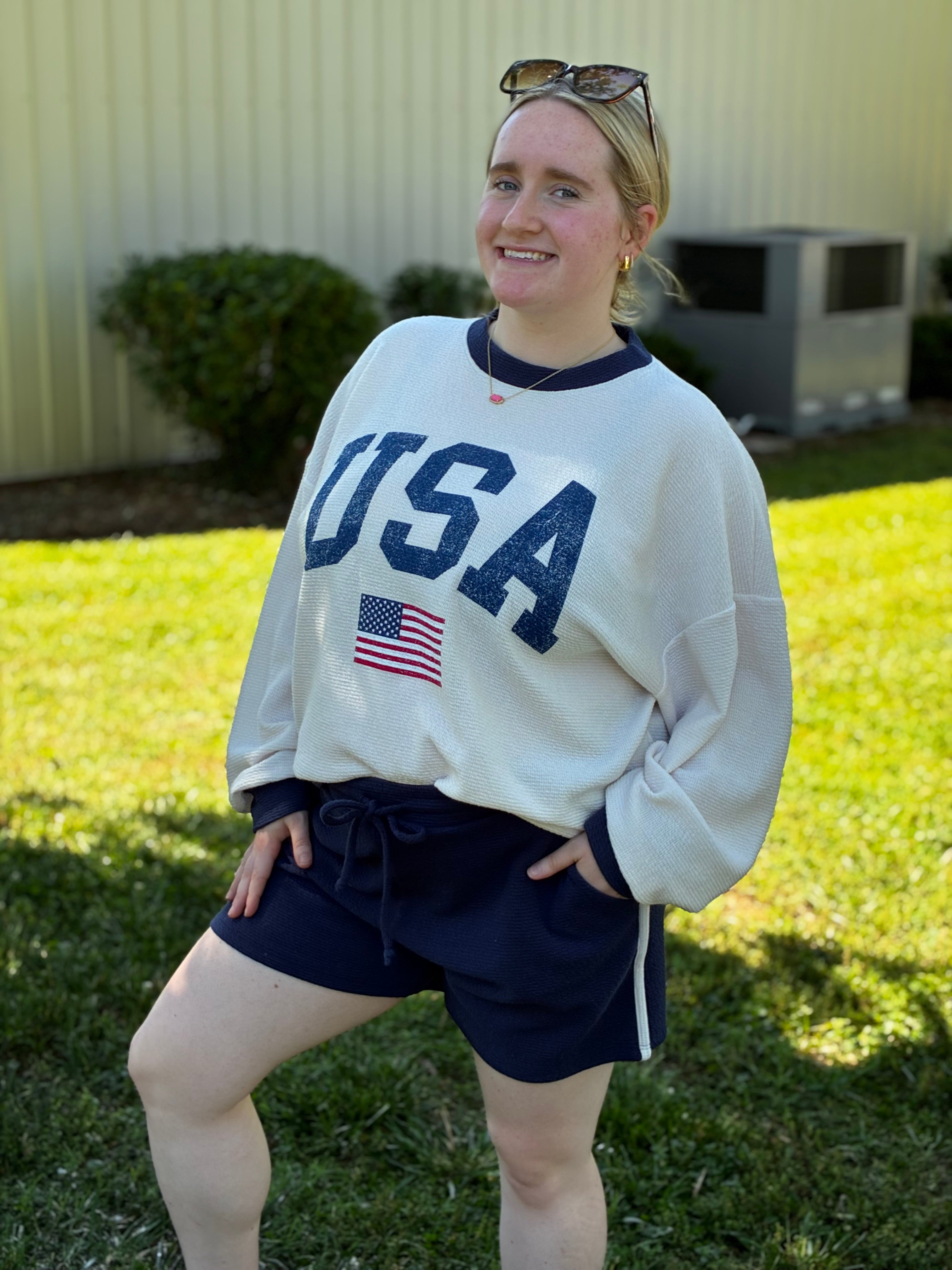 USA Long Sleeve Top