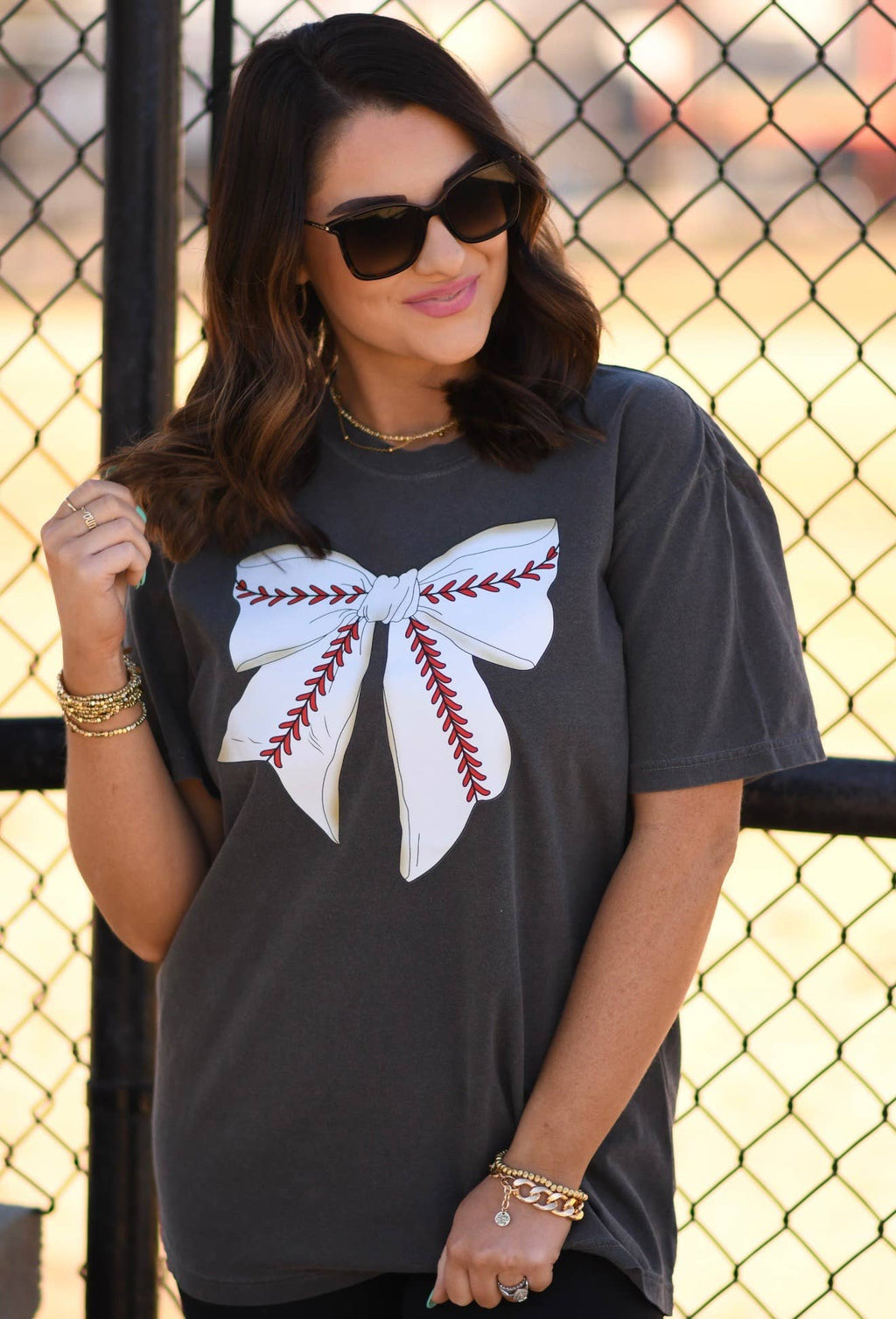 Baseball Bow Tee