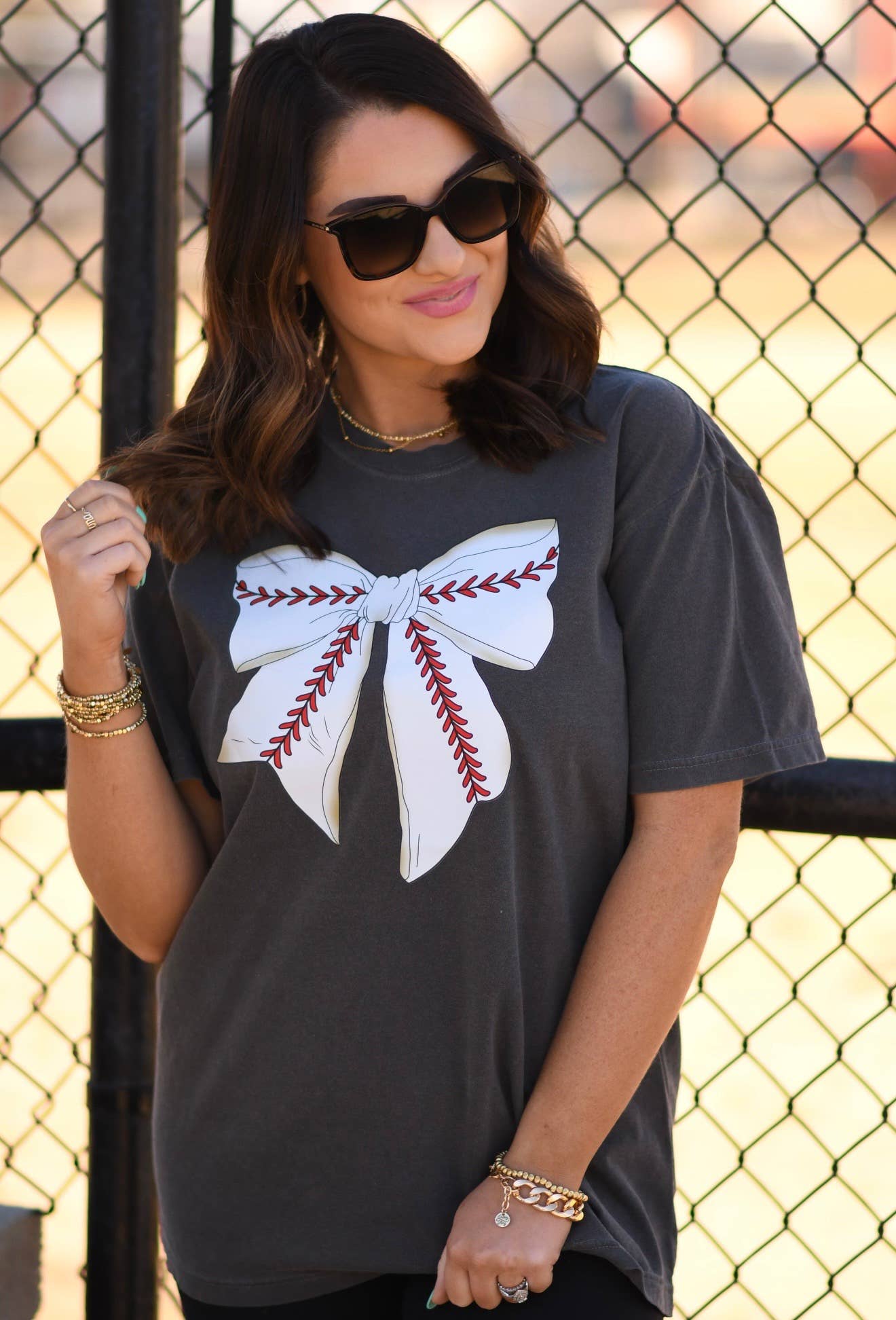 Baseball Bow Tee