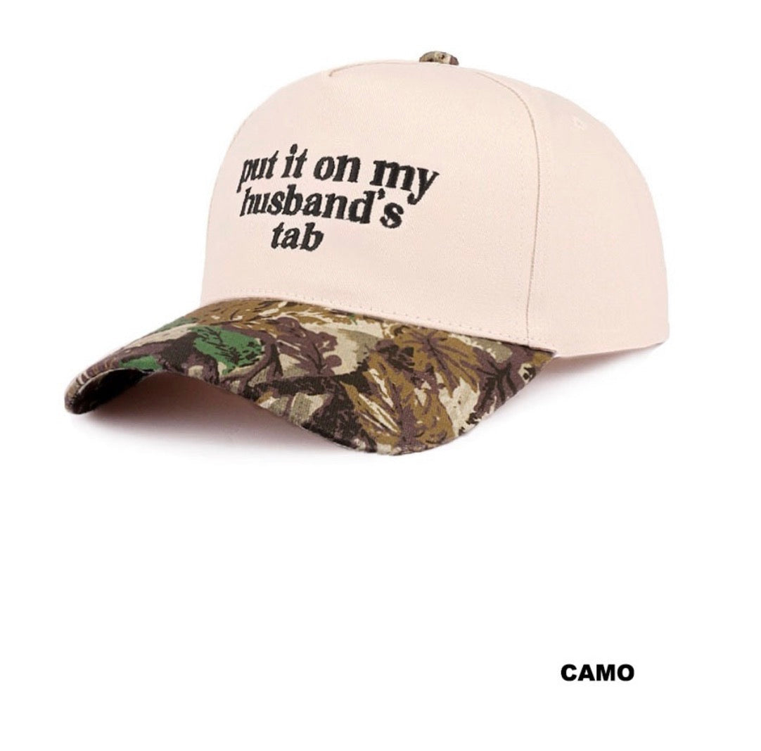 Put it on my husband's tab cap