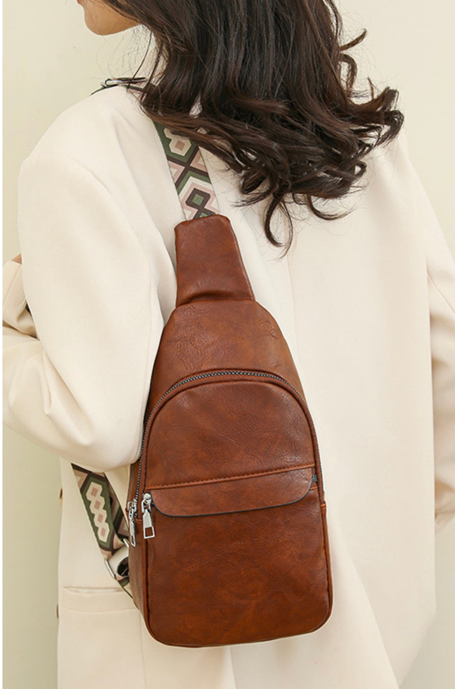 Guitar strap crossbody chest sling bag