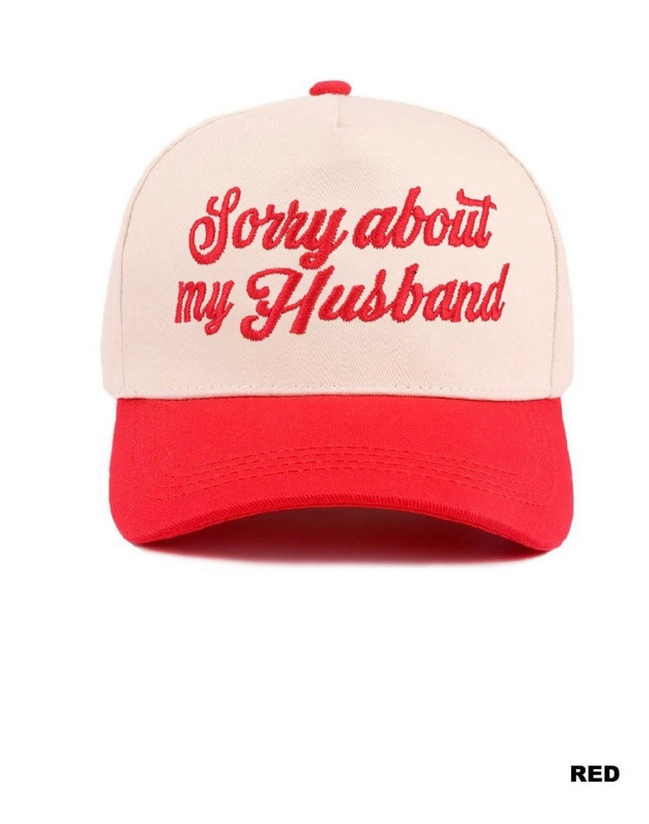 Sorry About My Husband Cap