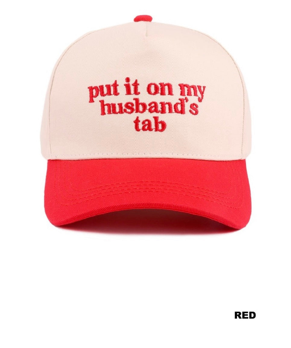 Put it on my husband's tab cap