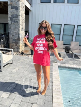 Loves Jesus & America Tee-Shirt