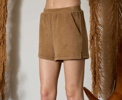 Slide Slit Terry Knit Shorts